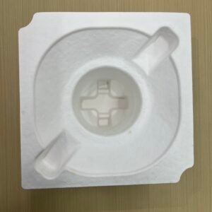 White Dry Press Molded Pulp Tray